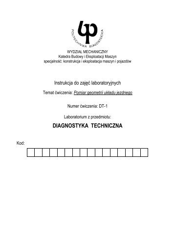 Komplet nstrukcji-pobierz - Katedra Budowy i Eksploatacji Maszyn