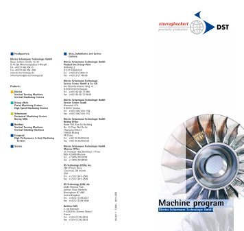 Machine program - Dörries Scharmann Technologie Gmbh