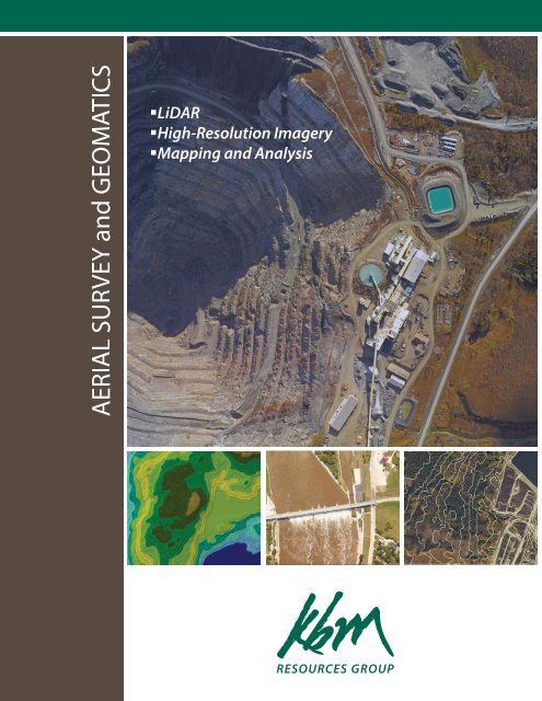 Aerial Survey & Geomatics brochure - KBM Resources Group