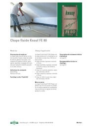 Chape fluide Knauf FE 80