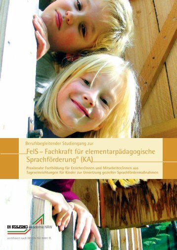 FelS – Fachkraft für elementarpädagogische Sprachförderung® (KA)