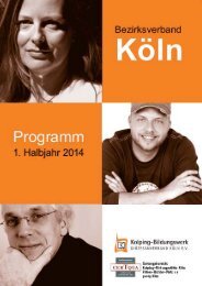 Programm 1. Halbjahr 2014 - Kolping-Bildungswerk ...