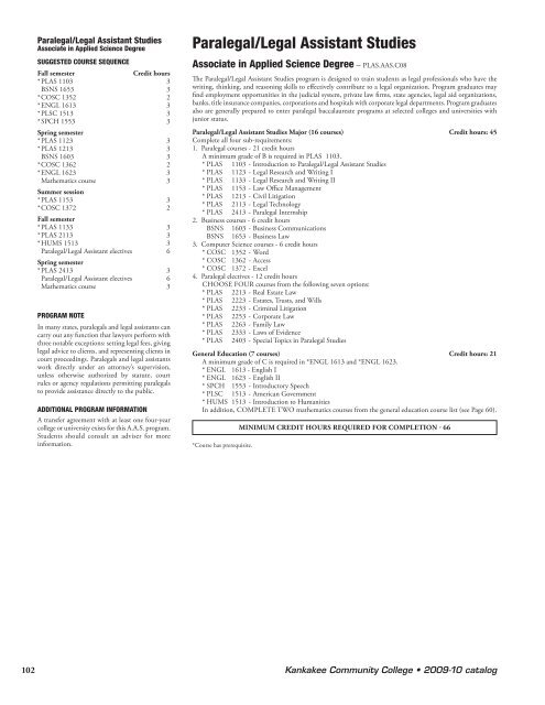 09-10_Academiccatalog(Fullcatalog4.30mb) - Kankakee ...