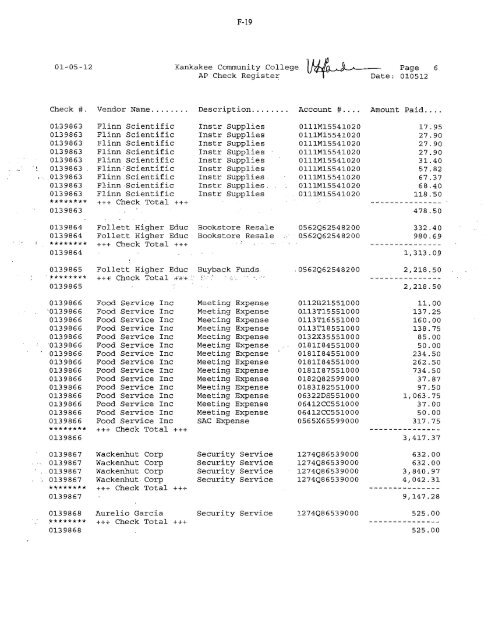 2012-02-13-Financials - Kankakee Community College