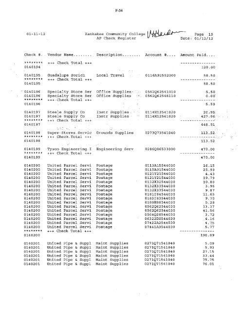 2012-02-13-Financials - Kankakee Community College