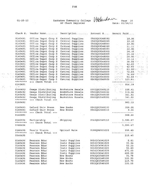 2012-02-13-Financials - Kankakee Community College