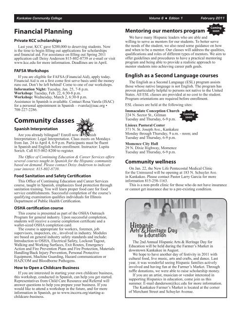 Febrero 2011 - Kankakee Community College