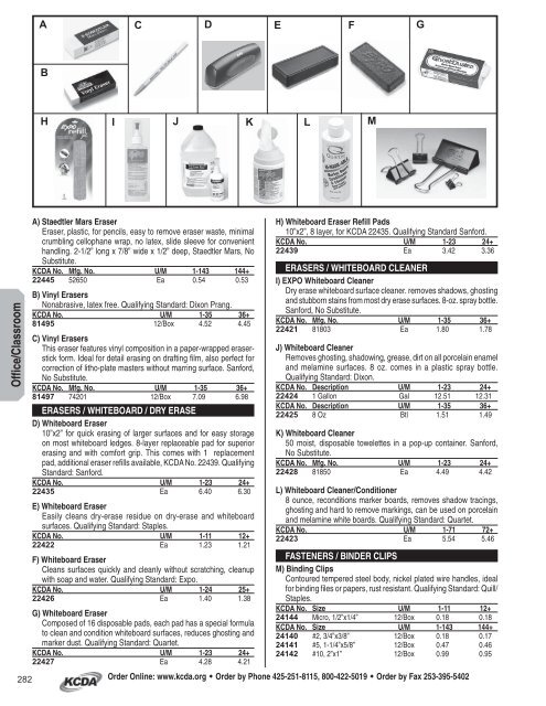 Office and Classroom Supplies - KCDA