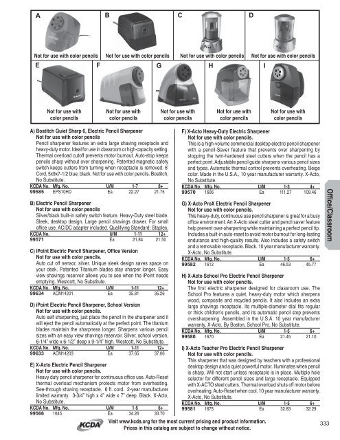 Office and Classroom Supplies - KCDA