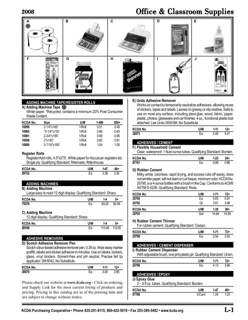 Office and Classroom Supplies.pmd - KCDA