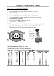 Assembly Instructions for Flanges