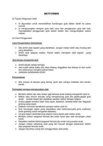 METFORMIN - USM Kampus Kesihatan