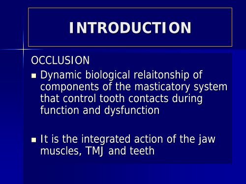 OCCLUSION, ARTICULATORS, FACEBOW