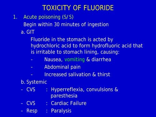 fluoride in dentistry - usm