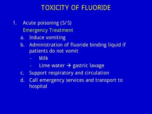 fluoride in dentistry - usm