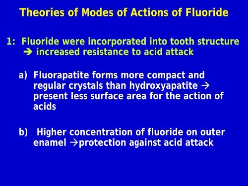 fluoride in dentistry - usm