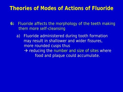 fluoride in dentistry - usm