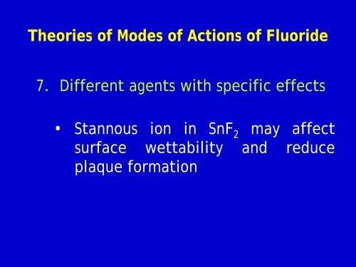 fluoride in dentistry - usm