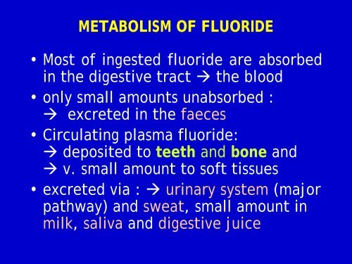 fluoride in dentistry - usm