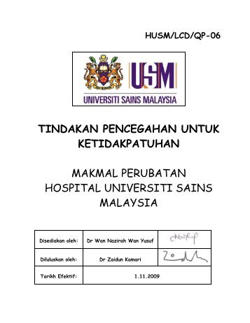 tindakan pencegahan untuk ketidakpatuhan makmal perubatan ...