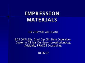 IMPRESSION MATERIALS