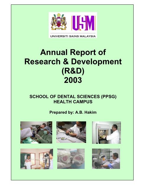 Annual Report of Research & Development (R&D) 2003