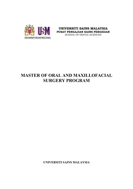 Master of Oral and Maxillofacial Surgery program