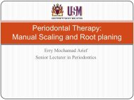 Periodontal treatment: Manual Scaling