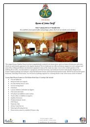 Rooms & Suites Tariff - K Club