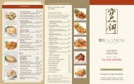 Location Menu - Bo Lings