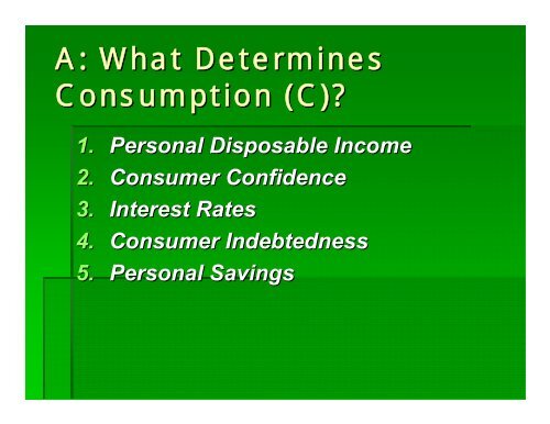 Chapter 8: Measures of Economic Activity