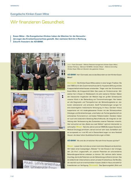 Portrait Evangelische Kliniken Essen-Mitte.pdf - KD-Bank