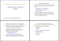 Boolesche- und Vektorraum Modelle Retrieval Modelle Klassen von ...