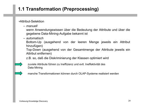 1.1 Der KDD Prozess