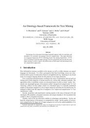 An Ontology-based Framework for Text Mining