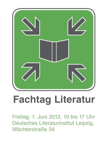 Dokumentation des 1. Fachtags Literatur (4120k PDF datei)