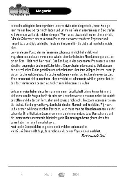 SchÃ¼lerzeitung Dezember 2004 unfertige Version - KDG-Wesel ...