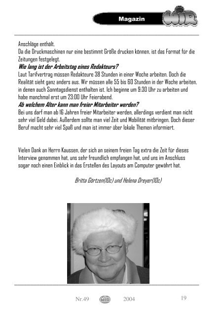 SchÃ¼lerzeitung Dezember 2004 unfertige Version - KDG-Wesel ...