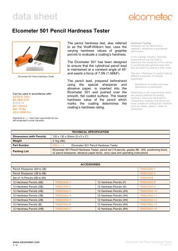 Elcometer 501 Pencil Hardness Tester