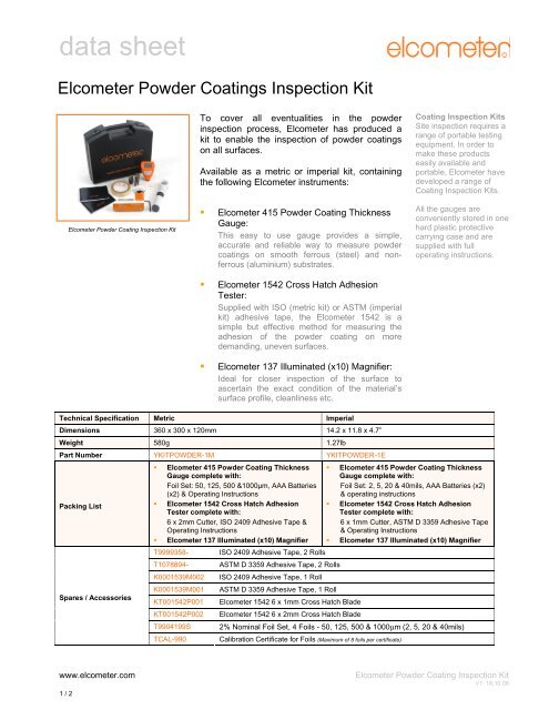 data sheet