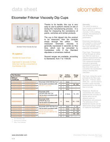 data sheet