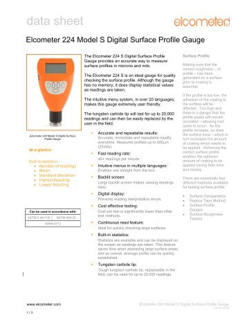 Elcometer 224 Model S