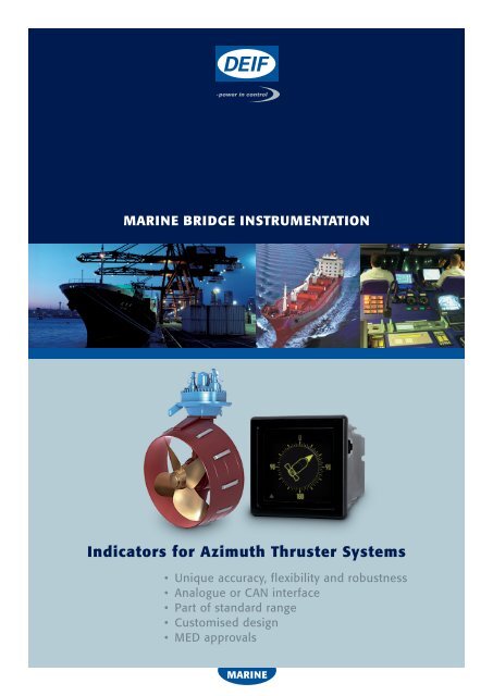 Indicators for Azimuth Thruster Systems - Deif