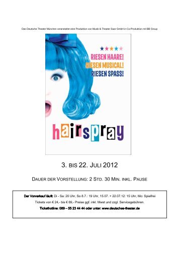hairspray - Deutsches Theater