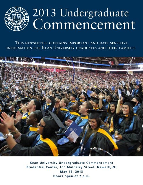 2013 Undergraduate Commencement - Kean University