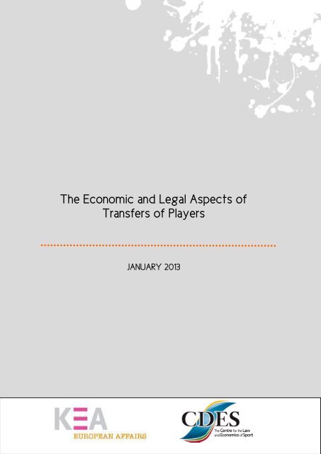 The Economic and Legal Aspects of Transfers of Players - European ...