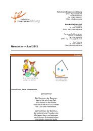 Newsletter â Juni 2013 - KEB OsnabrÃ¼ck