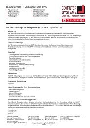 SAP ERP - Schulung - Cash Management (FI) (AC805-PCC)