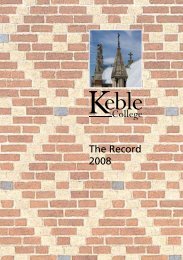 The Record 2008 - Keble College