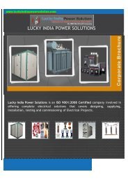 Lucky India Power Solutions - KEC International